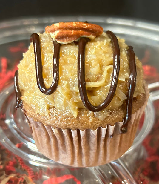 German Chocolate Cupcake