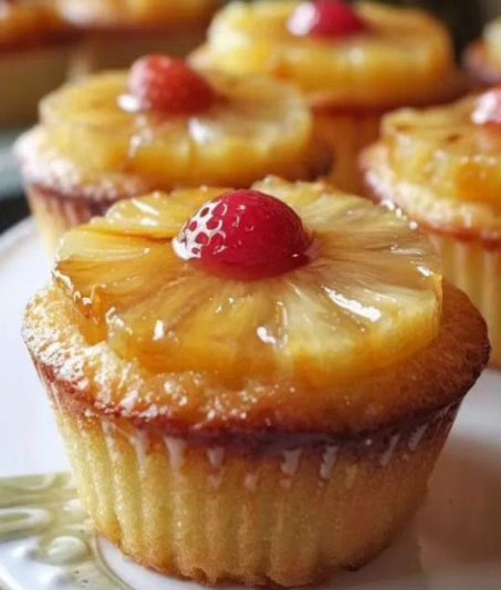Pineapple Upside-Down Cupcake