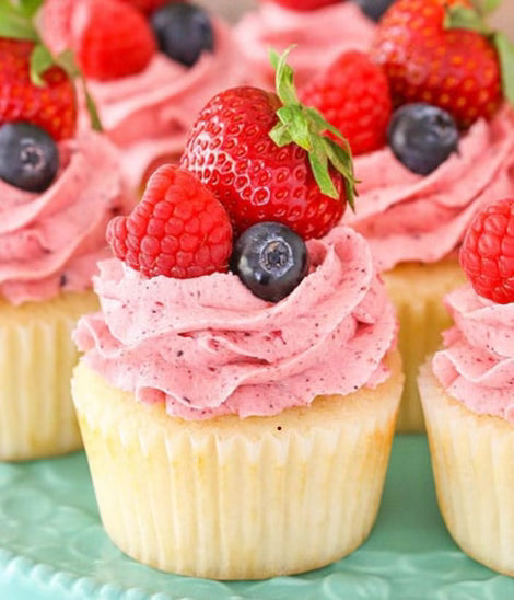 Mixed Berry Cupcake
