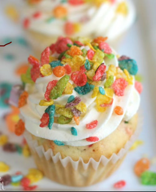 Fruity Pebble Cupcake